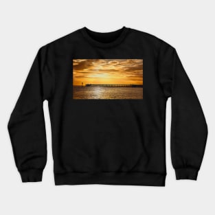 Sunrise over the Wooden Pier Crewneck Sweatshirt